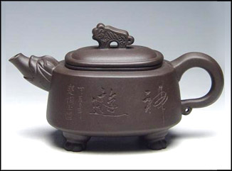 黑虎--紫泥茶壶
