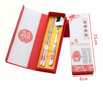 剪纸勺筷2件套